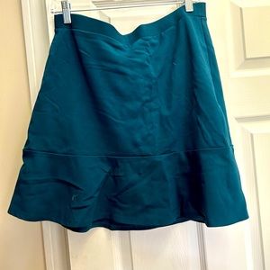 Loft Teal Mini Skirt sz L